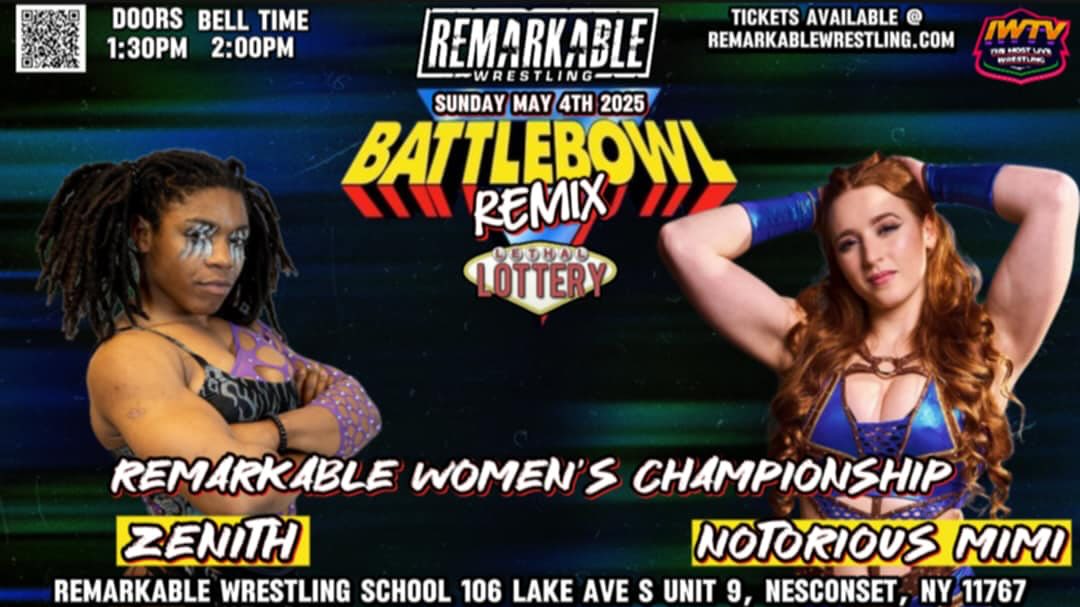 Remarkable Wrestling Battle Bowl Remix Results (5/4/2025) Remarkable Wrestling Battle Bowl Remix Results (5/4/2025)