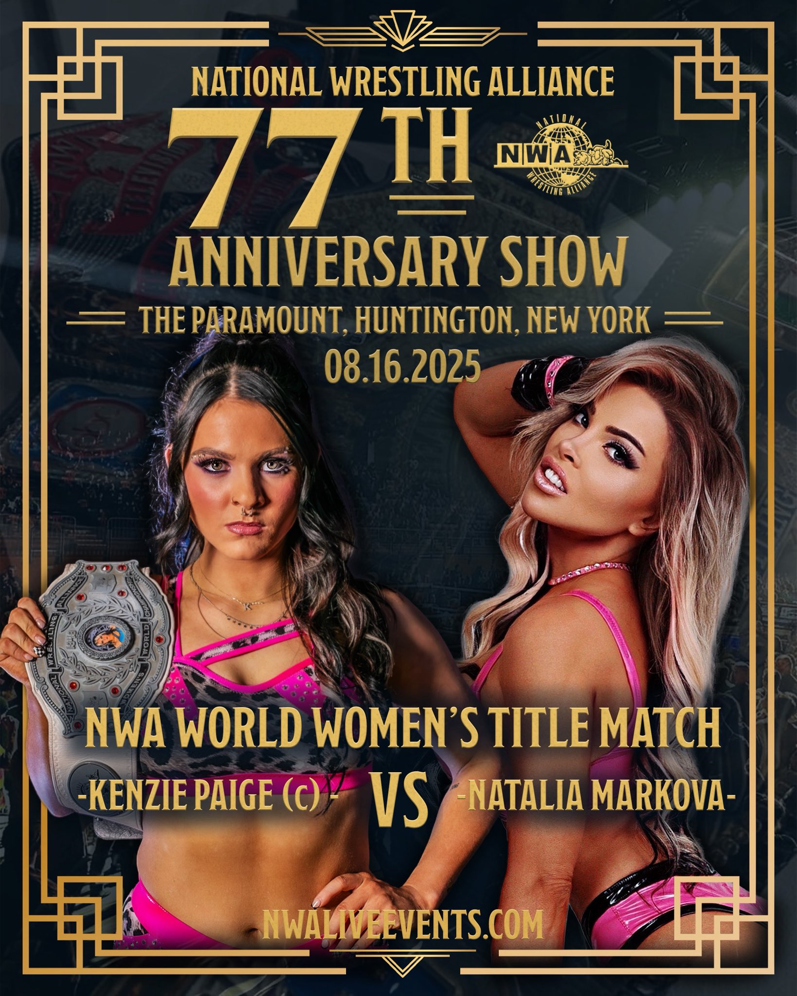 Kenzie Paige Defends NWA World Women’s Championship Against Natalia Markova At NWA 77