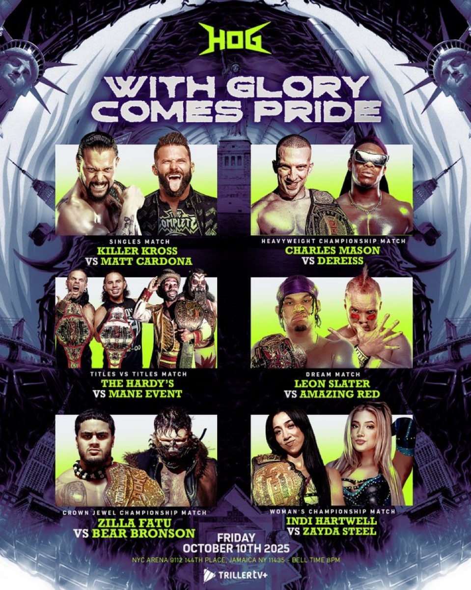 HOG’s With Glory Comes Pride Preview (10/10/2025)