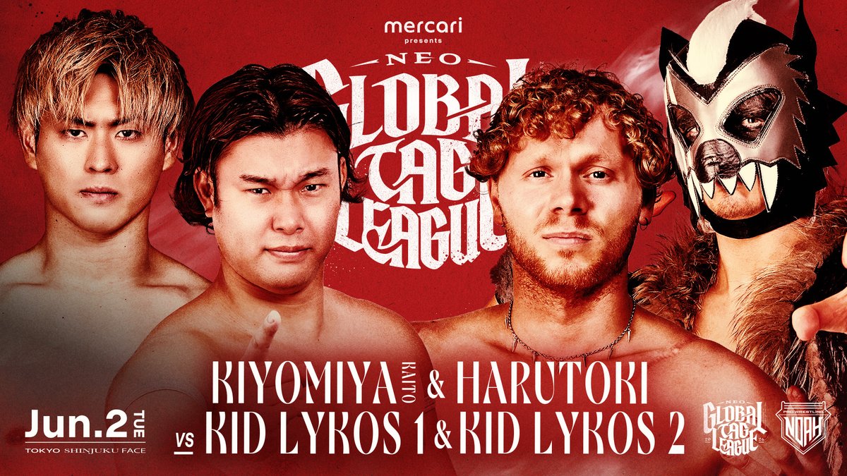 Pro Wrestling Noah Global Tag League Night 6 Results (June 2nd, 2026)
