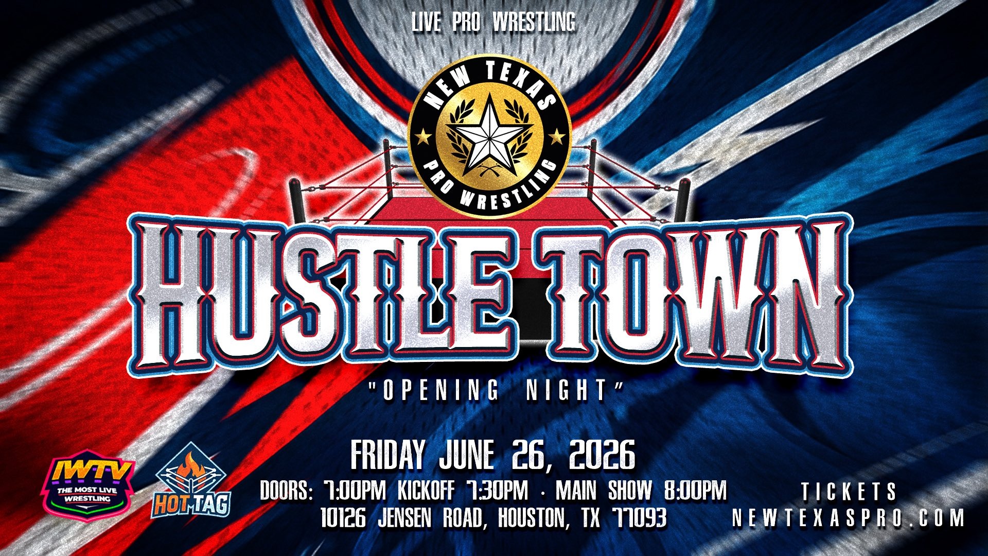 New Texas Pro Wrestling Hustle Town Preview (6/26/2026)