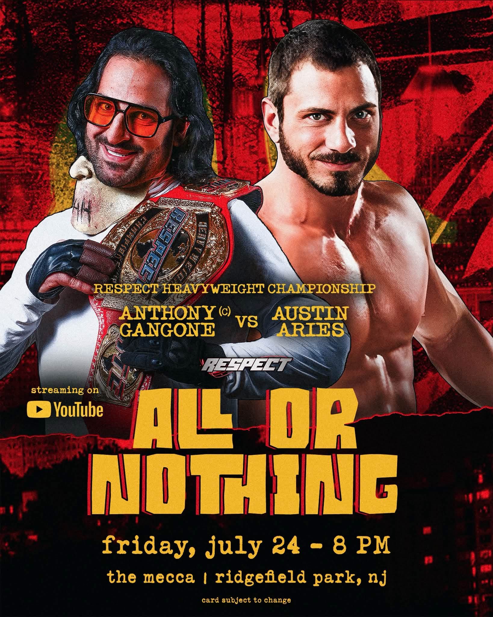 Respect Wrestling: All Or Nothing Results