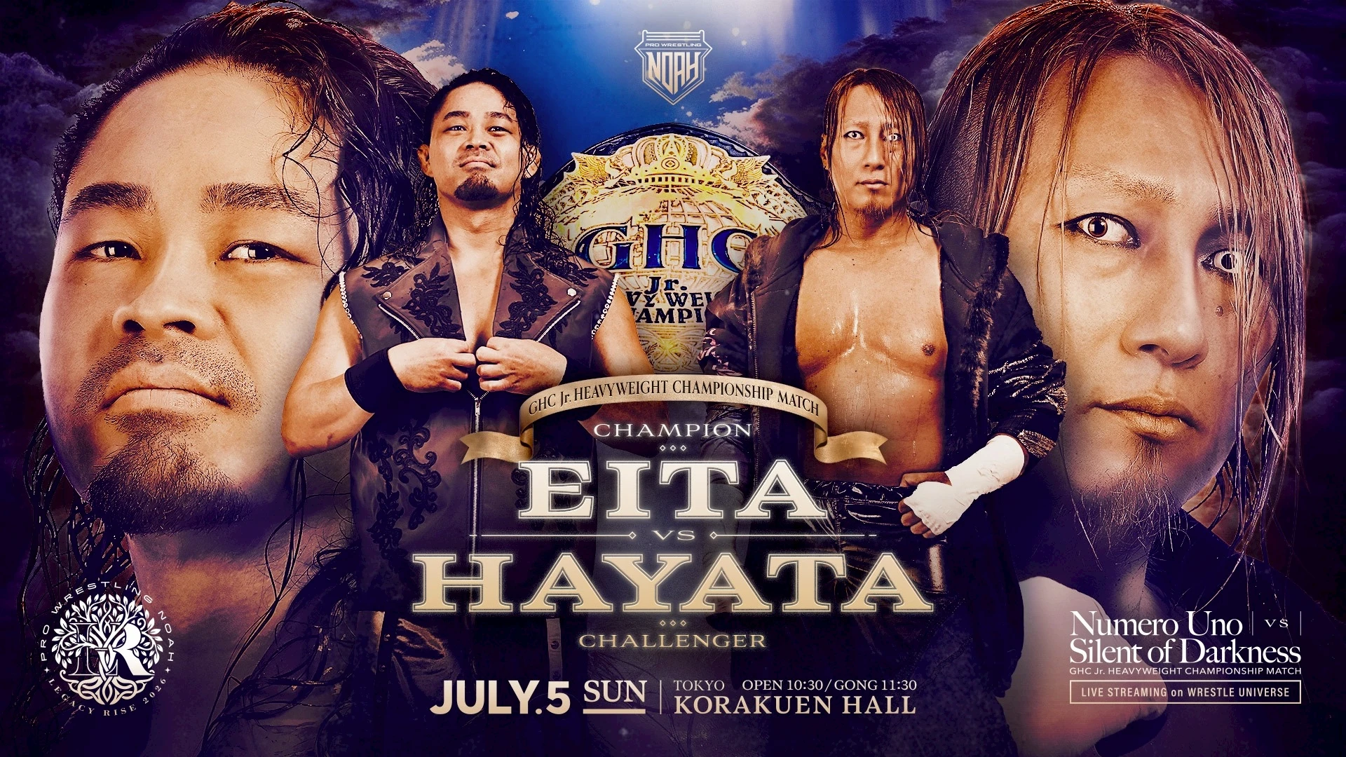 Pro Wrestling Noah Legacy Rise Night 10 Results (July 5th, 2026)
